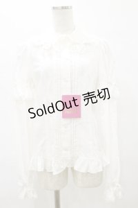 Angelic Pretty / シンプルピンタック付け袖ブラウス Free オフ H-25-08-11-051-AP-BL-NS-ZH