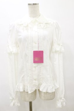 画像1: Angelic Pretty / シンプルピンタック付け袖ブラウス Free オフ H-25-08-11-051-AP-BL-NS-ZH