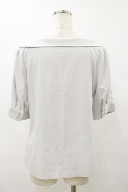 画像2: F&A / 衿付きオフショルシャツ Free L/GRAY H-25-08-12-048-LO-BL-NS-ZH