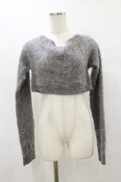 画像1: Melt the lady / クロップドトップス Free グレー H-25-08-12-051-PU-TO-NS-ZH