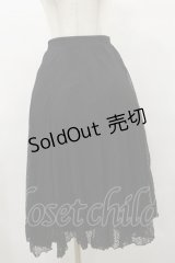 axes femme / レーシーロングスカート M ブラック H-25-08-12-057-AX-SK-NS-ZH