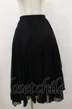 画像1: axes femme / レーシーロングスカート M ブラック H-25-08-12-057-AX-SK-NS-ZH