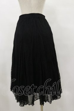 画像2: axes femme / レーシーロングスカート M ブラック H-25-08-12-057-AX-SK-NS-ZH
