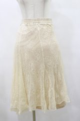 axes femme / レーシーロングスカート M 生成り H-25-08-12-058-AX-SK-NS-ZH