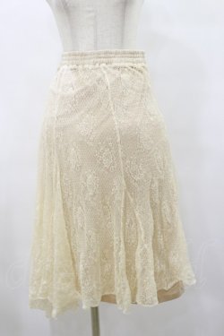 画像1: axes femme / レーシーロングスカート M 生成り H-25-08-12-058-AX-SK-NS-ZH