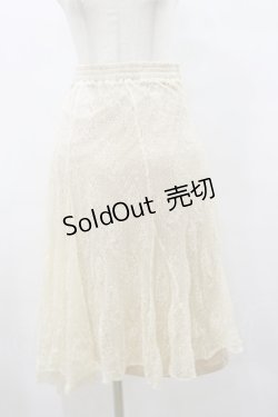 画像1: axes femme / レーシーロングスカート M 生成り H-25-08-12-058-AX-SK-NS-ZH