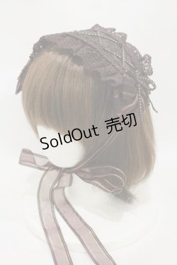 画像1: BABY,THE STARS SHINE BRIGHT / 薔薇咲く夜に訪れる不思議な物語柄ヘッドドレス  ブラウン H-25-08-12-008-BA-AC-NS-ZH