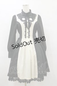 axes femme kawaii / リボンレースブロッキングワンピース M ブラック H-25-08-12-061-AX-OP-NS-ZH