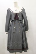 Amavel / チェックネクタイ set up風ワンピース(ロング) Free グレー H-25-08-12-062-CA-OP-NS-ZH