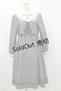 Amavel / チェックネクタイ set up風ワンピース(ロング) Free グレー H-25-08-12-062-CA-OP-NS-ZH