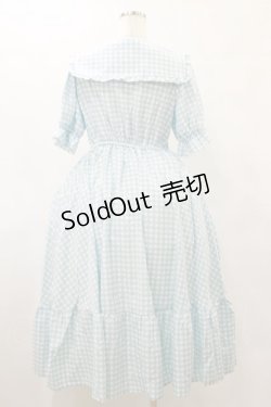 画像2: m petit by misako / AM*ギンガムCHKワンピース M サックス H-25-08-12-065-LO-OP-NS-ZH