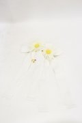 Angelic Pretty / マーガレットリボンクリップSet  オフ H-25-08-12-010-AP-AC-NS-ZH