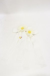 Angelic Pretty / マーガレットリボンクリップSet  オフ H-25-08-12-010-AP-AC-NS-ZH