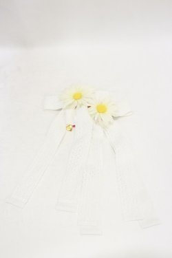 画像1: Angelic Pretty / マーガレットリボンクリップSet  オフ H-25-08-12-010-AP-AC-NS-ZH