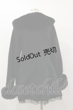 画像2: MA*RS / ファー付きウールAラインコート Free ブラック H-25-08-12-073-EL-CO-NS-ZT-C068