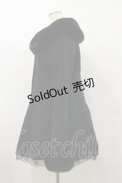 画像3: MA*RS / ファー付きウールAラインコート Free ブラック H-25-08-12-073-EL-CO-NS-ZT-C068