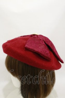 画像2: Princess Melody / パールハートレースリボンベレー  ワイン H-25-08-12-011-EL-AC-NS-ZH