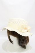 m petit by misako / TT*AMPLリボンカンカン帽  アイボリー H-25-08-12-015-LO-AC-NS-ZH