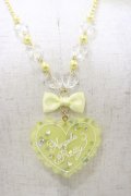 Angelic Pretty / トッピングハートネックレス  イエロー H-25-08-12-016-AP-AC-NS-ZH