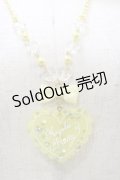 Angelic Pretty / トッピングハートネックレス  イエロー H-25-08-12-016-AP-AC-NS-ZH
