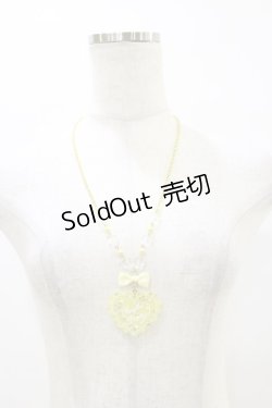 画像2: Angelic Pretty / トッピングハートネックレス  イエロー H-25-08-12-016-AP-AC-NS-ZH