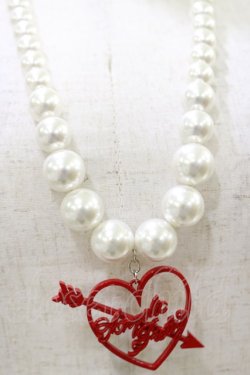 画像1: Angelic Pretty / Dolly Heartネックレス  レッド H-25-08-12-017-AP-AC-NS-ZH