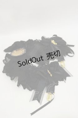 画像1: ALICE and the PIRATES / レナの靴下留め  ブラック H-25-08-12-020-PA-ZA-NS-ZH