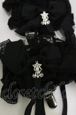 画像2: ALICE and the PIRATES / クラウン靴下留め  ブラック H-25-08-12-021-PA-ZA-NS-ZH