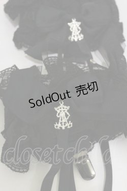 画像2: ALICE and the PIRATES / クラウン靴下留め  ブラック H-25-08-12-021-PA-ZA-NS-ZH