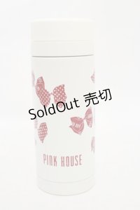PINK HOUSE / リボン柄サーモステンレスボトル  オフ H-25-08-12-029-LO-ZA-NS-ZH