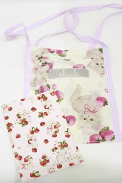 画像2: alcali / 青木美沙子コラボ ノベルティサコッシュ  ピンク H-25-08-12-031-LO-BG-NS-ZH