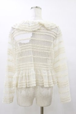 画像2: Miss Point（海外ロリータブランド） / Cat Rose Teaカーディガン L 生成り H-25-08-12-036-EL-TO-NS-ZH