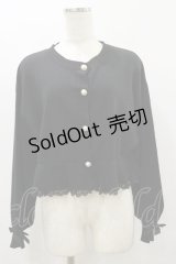 MA*RS / パールボタンカーディガン Free ブラック H-25-08-12-040-EL-TO-NS-ZH