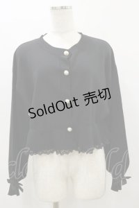 MA*RS / パールボタンカーディガン Free ブラック H-25-08-12-040-EL-TO-NS-ZH