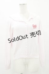 Nile Perch / リボンワッペンセーラーカーディガン Free ピンク H-25-08-12-041-LO-TO-NS-ZH