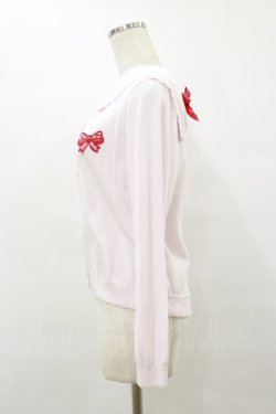 画像3: Nile Perch / リボンワッペンセーラーカーディガン Free ピンク H-25-08-12-041-LO-TO-NS-ZH
