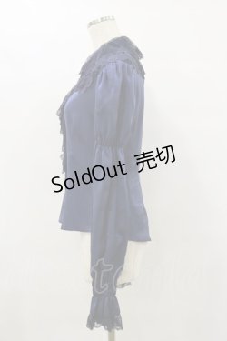 画像3: ALICE and the PIRATES / コゼットのレース衿ブラウス Free ネイビー H-25-08-12-042-PA-BL-NS-ZH