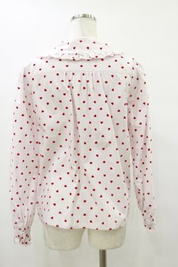 画像2: Nile Perch / ハートドットブラウス Free ピンク/レッド H-25-08-12-045-LO-BL-NS-ZH