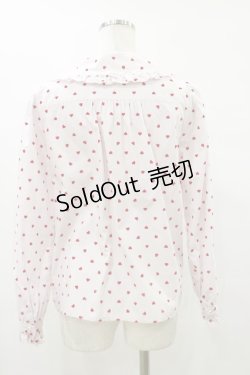 画像2: Nile Perch / ハートドットブラウス Free ピンク/レッド H-25-08-12-045-LO-BL-NS-ZH