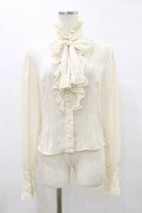 BABY,THE STARS SHINE BRIGHT / ストライプシフォンブラウス Free 生成り H-25-08-12-046-BA-BL-NS-ZH