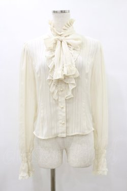 画像1: BABY,THE STARS SHINE BRIGHT / ストライプシフォンブラウス Free 生成り H-25-08-12-046-BA-BL-NS-ZH