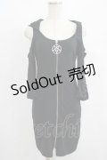KILL STAR / フード付きZIPパーカーワンピ　 XS 黒 H-25-08-13-025-SL-OP-KB-ZH