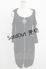 KILL STAR / フード付きZIPパーカーワンピ　 XS 黒 H-25-08-13-025-SL-OP-KB-ZH