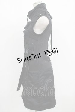 画像2: Qutie Frash / ハイネックタイトワンピ  黒 H-25-08-13-026-QU-OP-KB-ZH