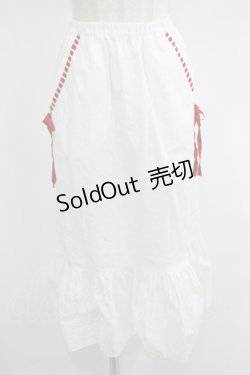 画像1: Katie / SUMMER HEROINE mermaid skirt  WHITE×RED H-25-08-13-030-LO-SK-KB-ZH