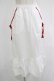 画像1: Katie / SUMMER HEROINE mermaid skirt  WHITE×RED H-25-08-13-030-LO-SK-KB-ZH (1)