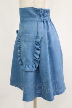画像2: Katie / CAFE CHIC high waist skirt  ブルー H-25-08-13-032-LO-SK-KB-ZH