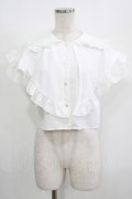 MILK / フリルDECOブラウス  オフ H-25-08-13-043-ML-BL-KB-ZH