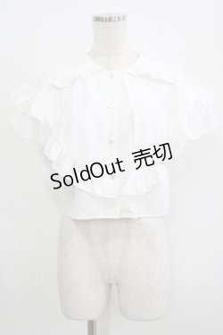 画像1: MILK / フリルDECOブラウス  オフ H-25-08-13-043-ML-BL-KB-ZH