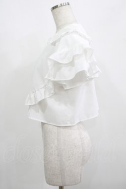 画像2: MILK / フリルDECOブラウス  オフ H-25-08-13-043-ML-BL-KB-ZH